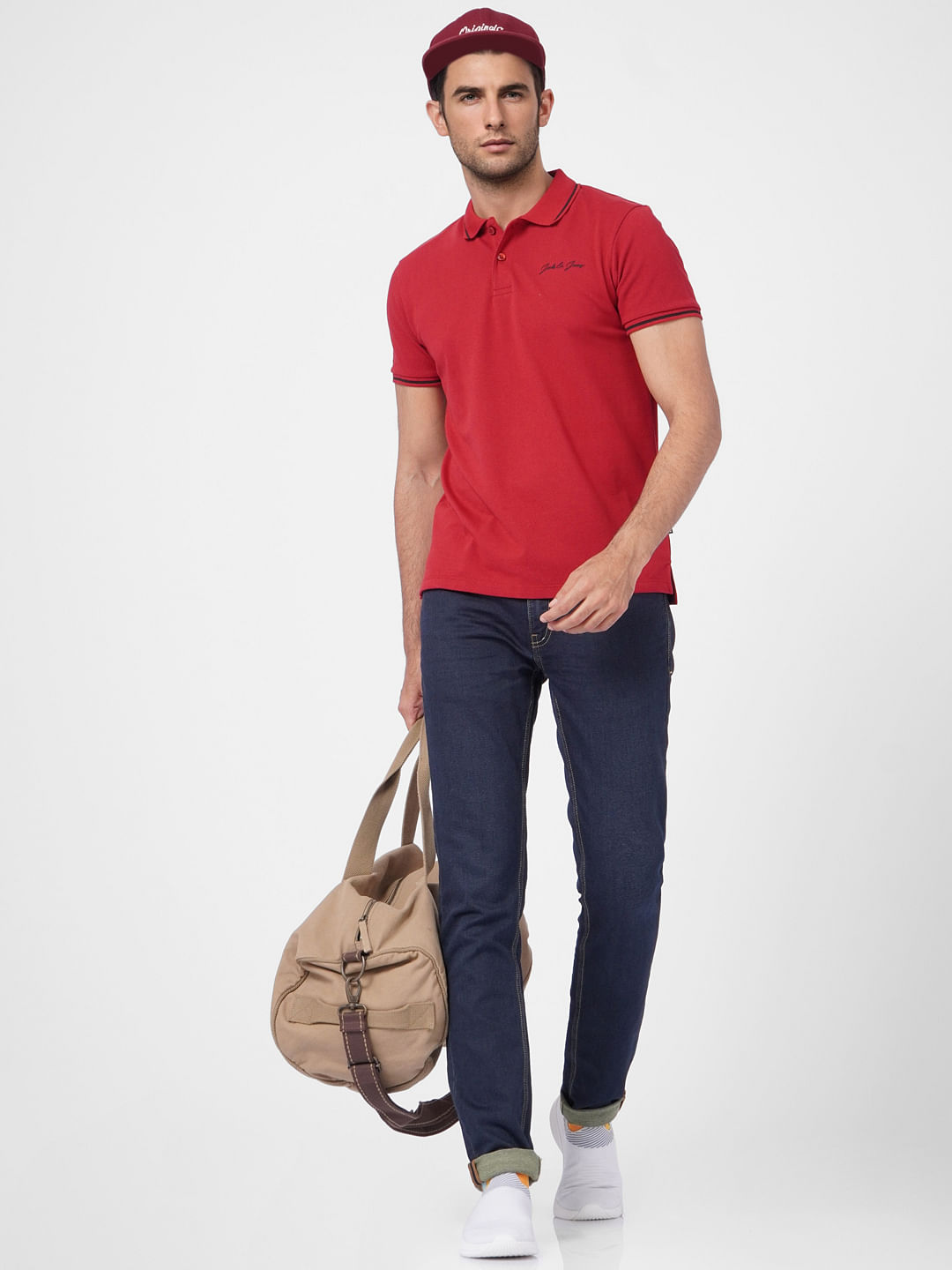 Red Polo T-shirt - S