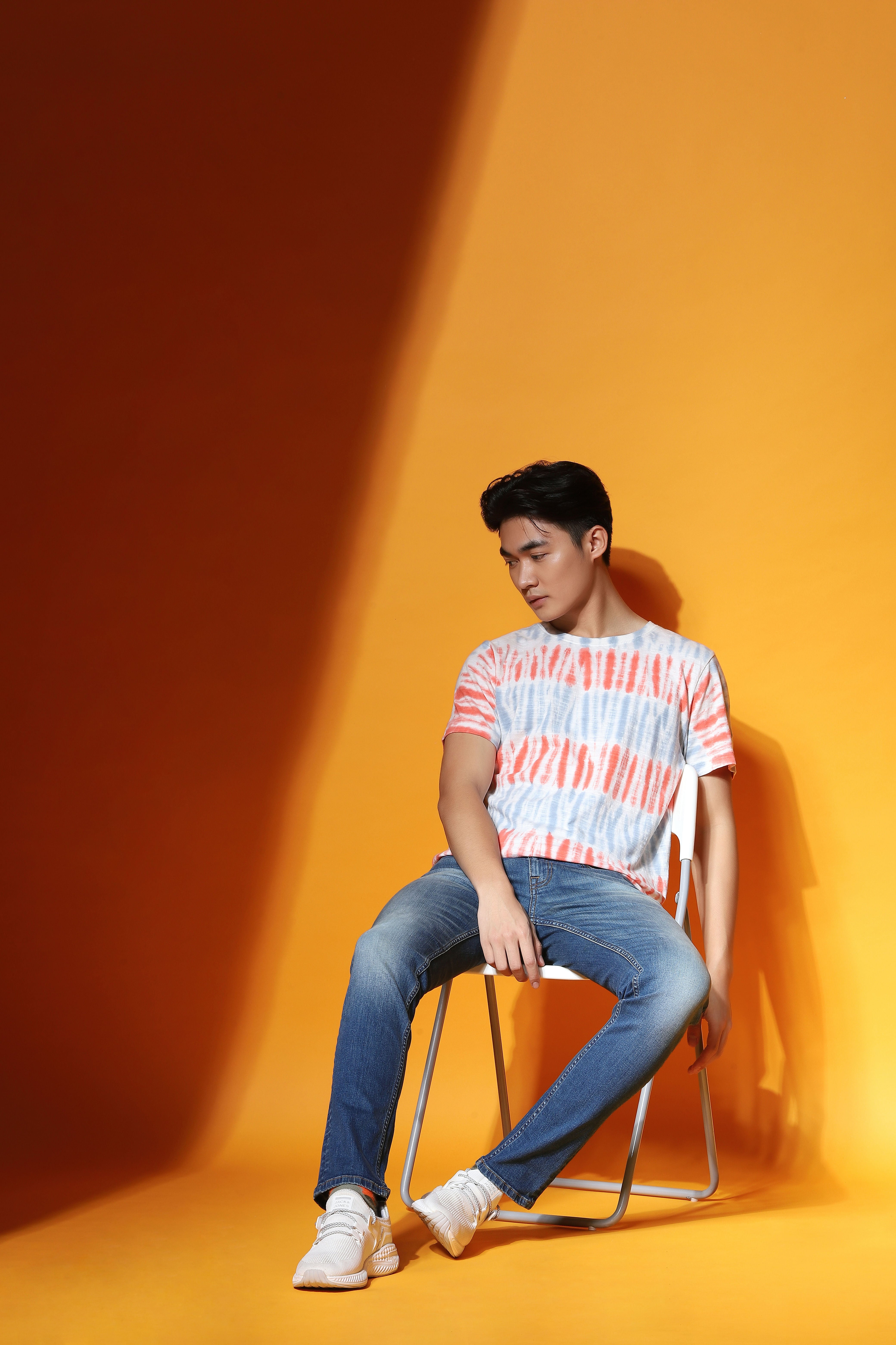 Pink Tie Dye Crew Neck T-shirt