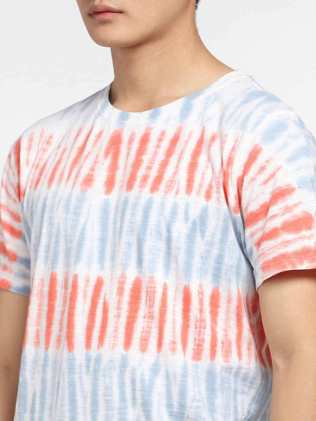 Pink Tie Dye Crew Neck T-shirt
