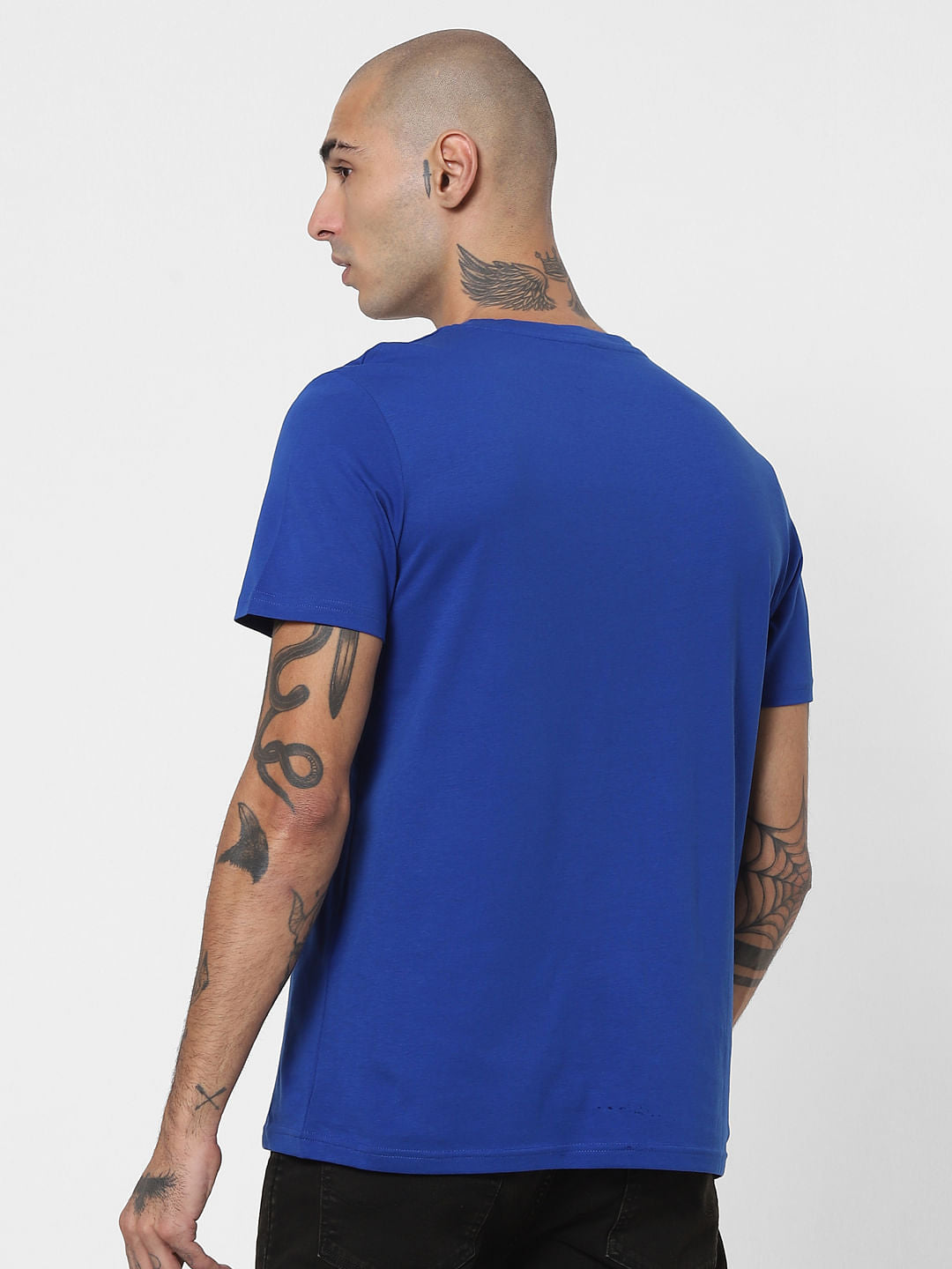 Blue Graphic Print T-shirt
