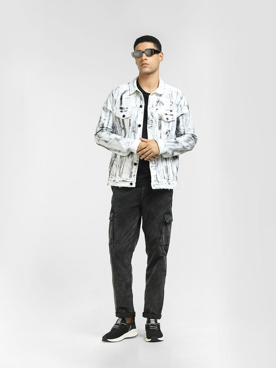 White Washed Denim Jacket - S