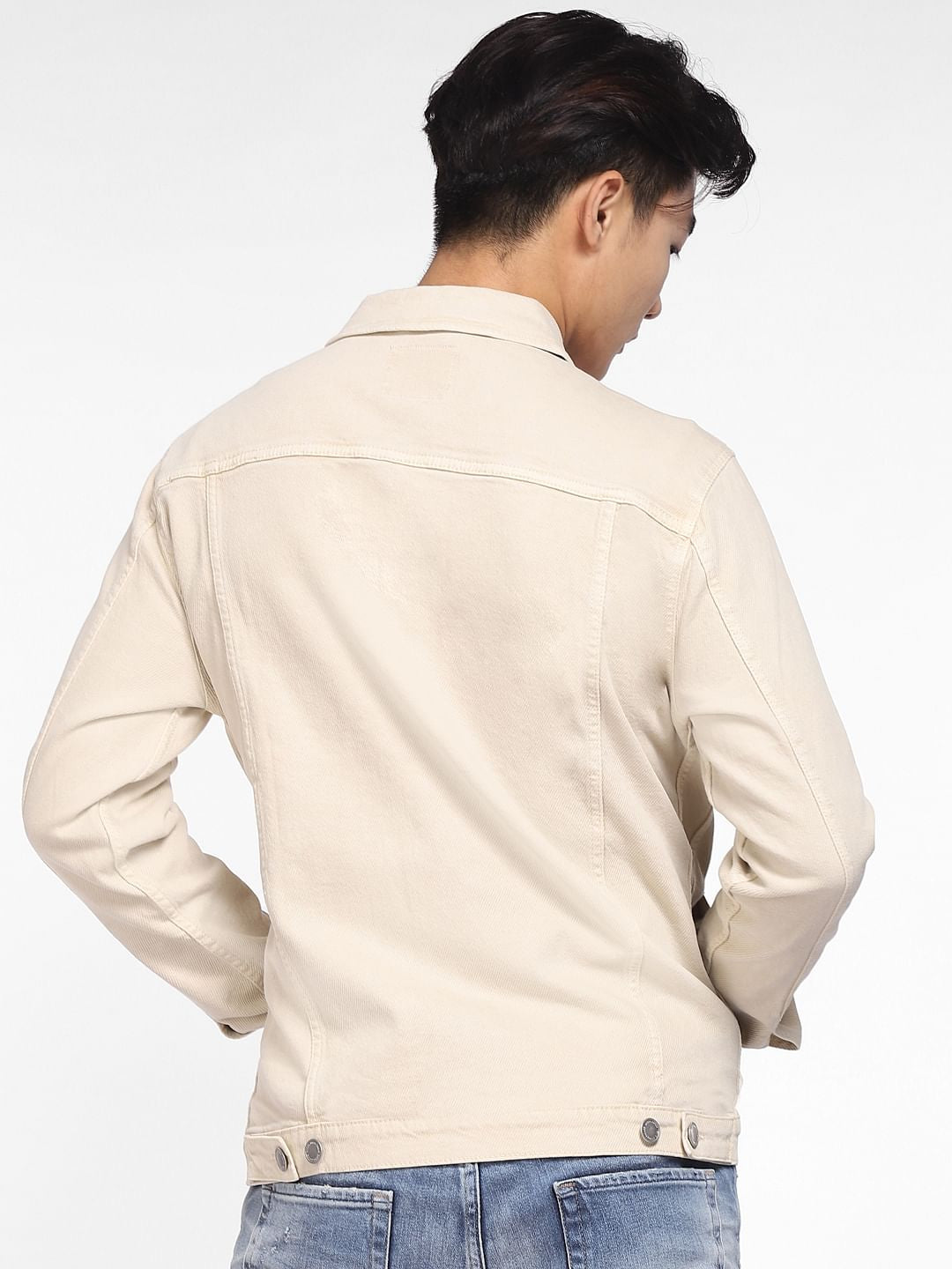 Beige Denim Jacket