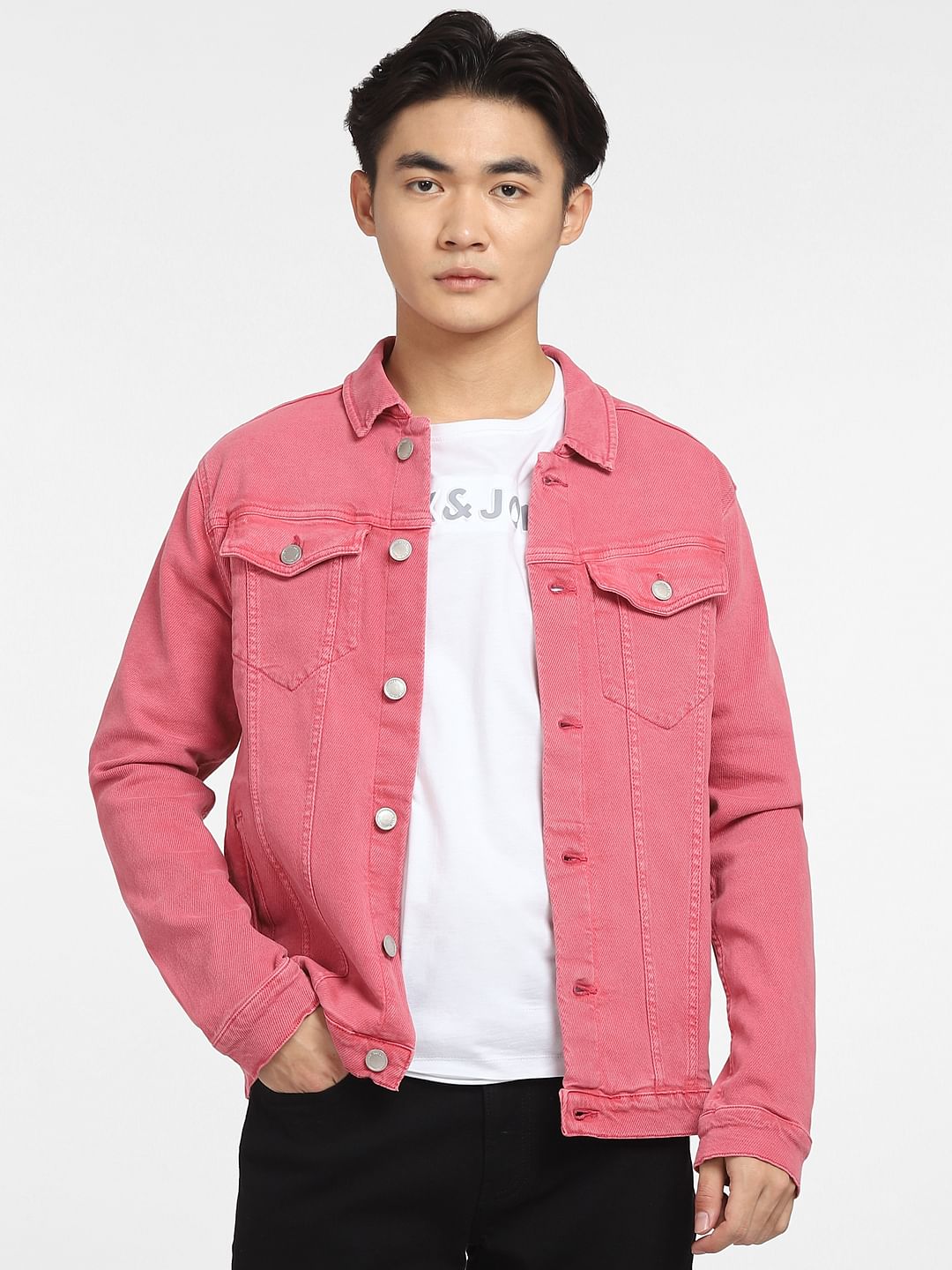 Pink Field Denim Jacket