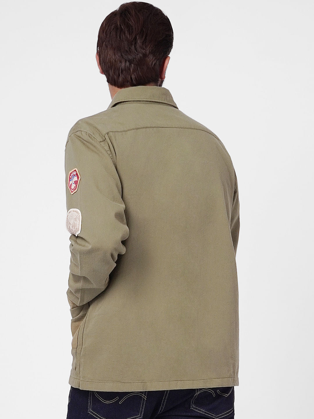 Green Oversized Full Sleeves Shirt