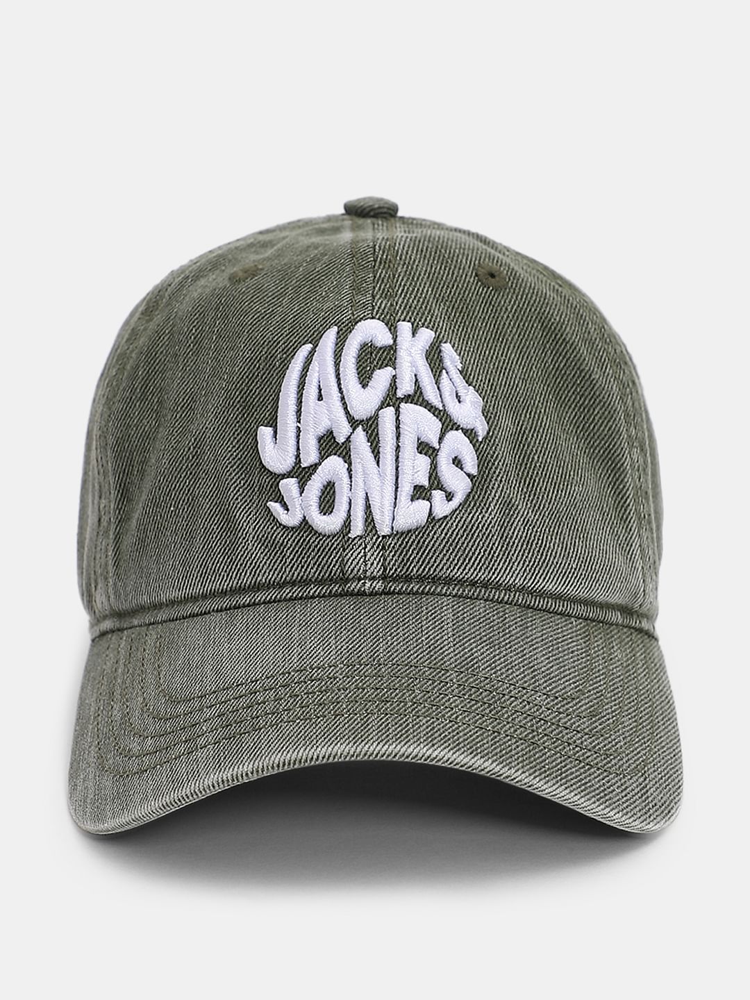 Green Faded Denim Cap - ONE