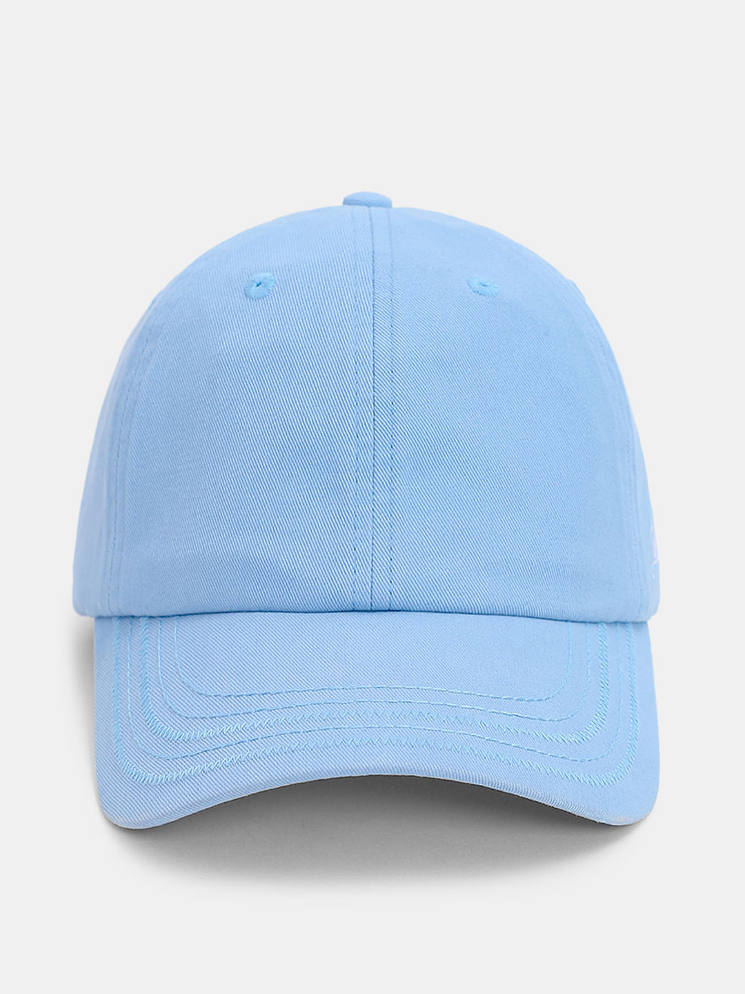 Light Blue Cotton Baseball Cap - ONE
