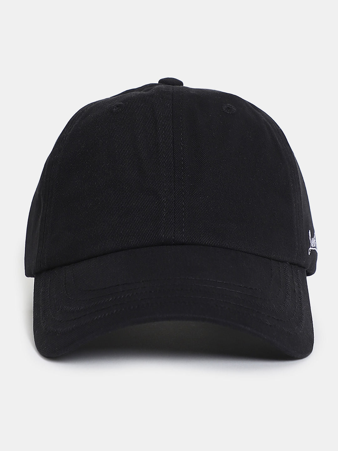 Black Cotton Baseball Cap