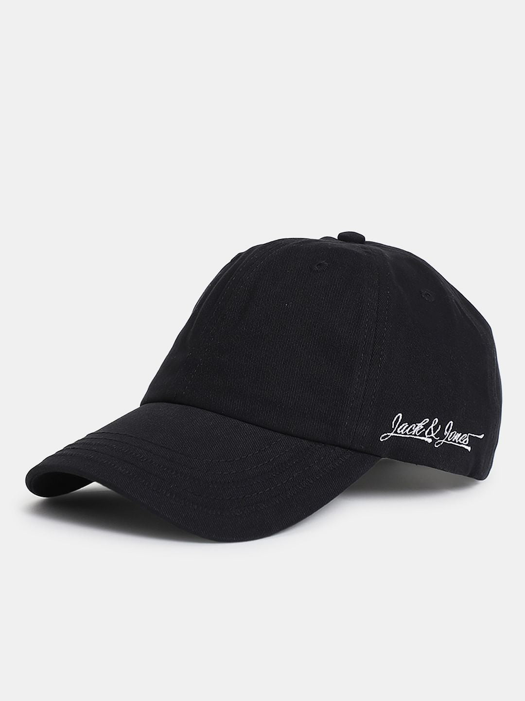 Black Cotton Baseball Cap