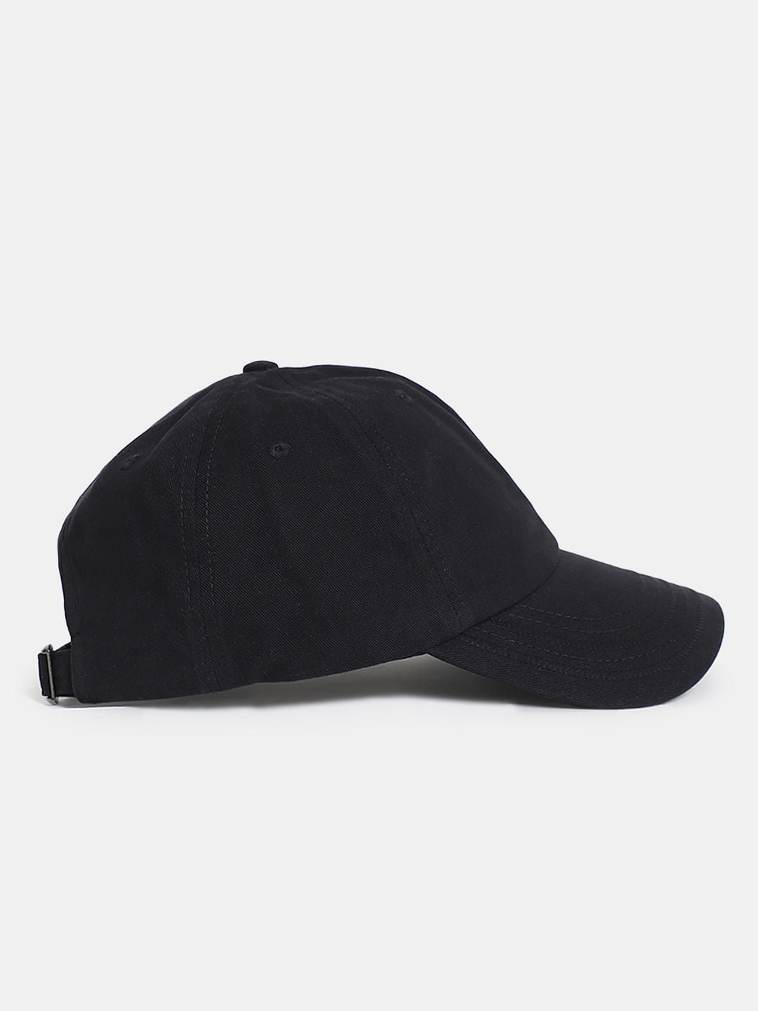 Black Cotton Baseball Cap