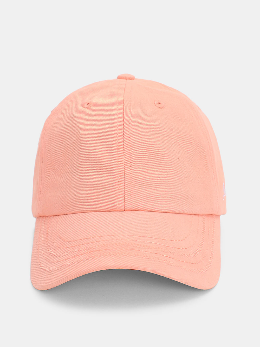 Light Peach Cotton Baseball Cap - ONE