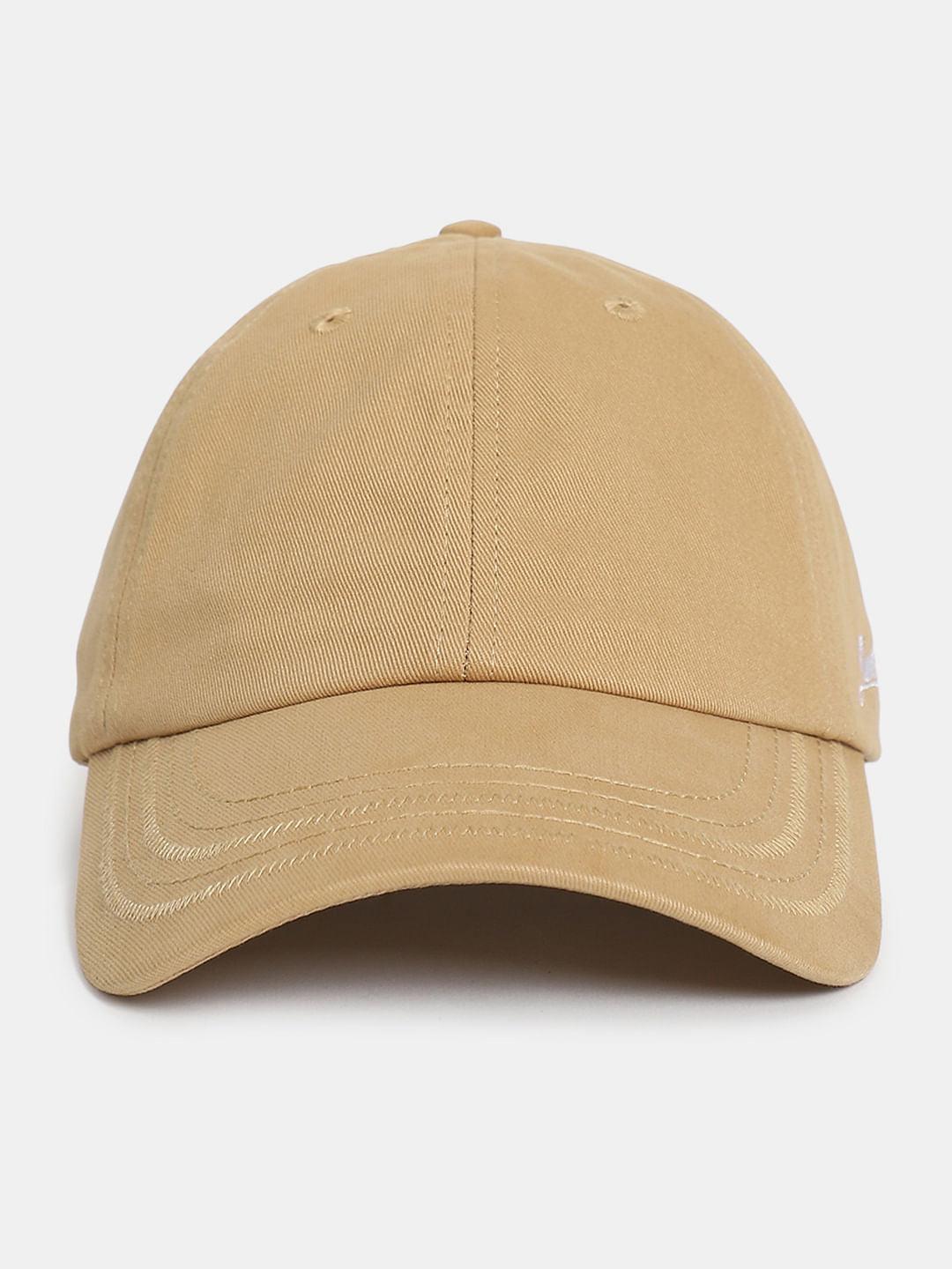 Brown Cotton Baseball Cap - ONE