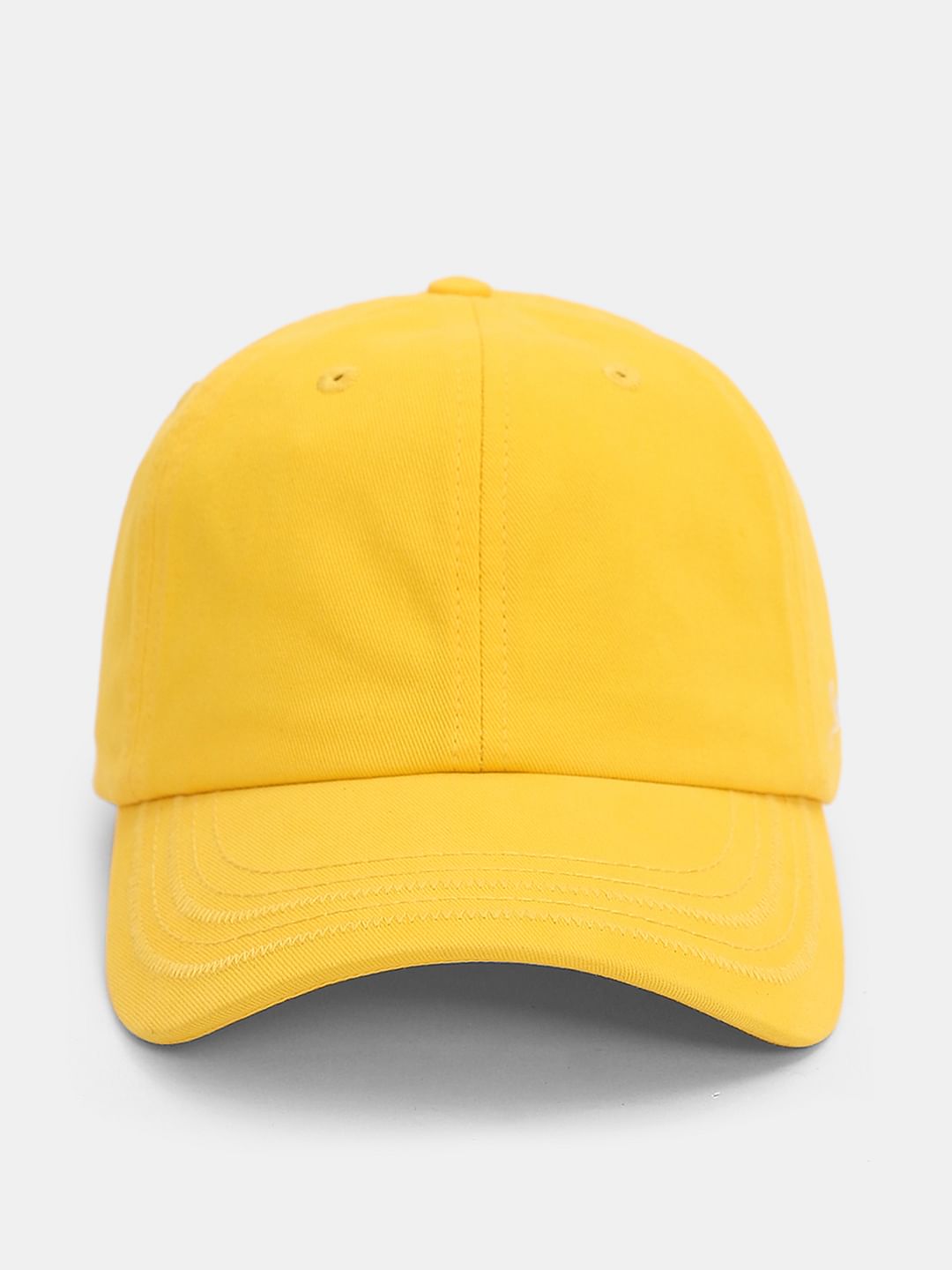 Light Yellow Cotton Baseball Cap - ONE