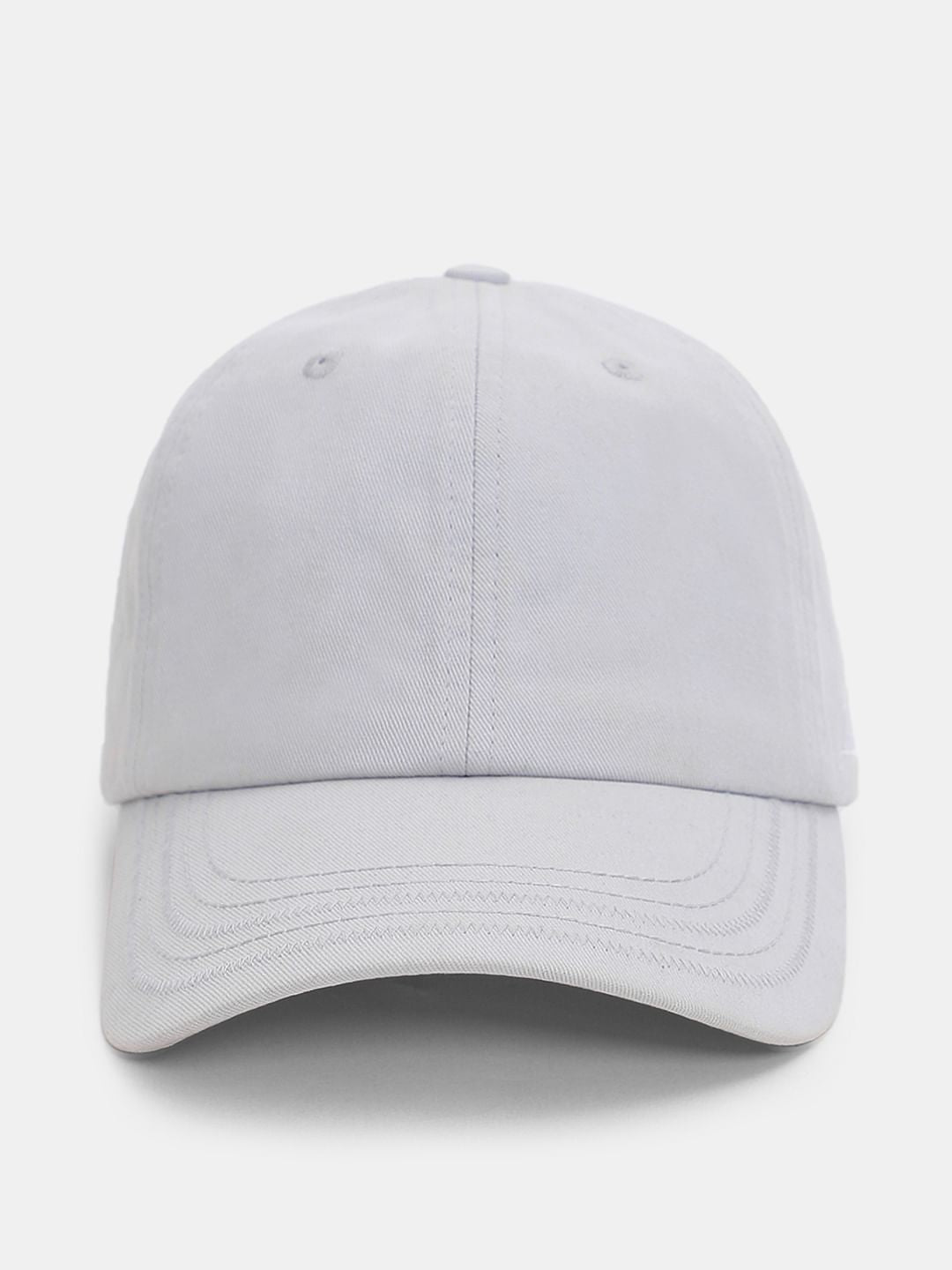 Light Grey Cotton Baseball Cap - ONE