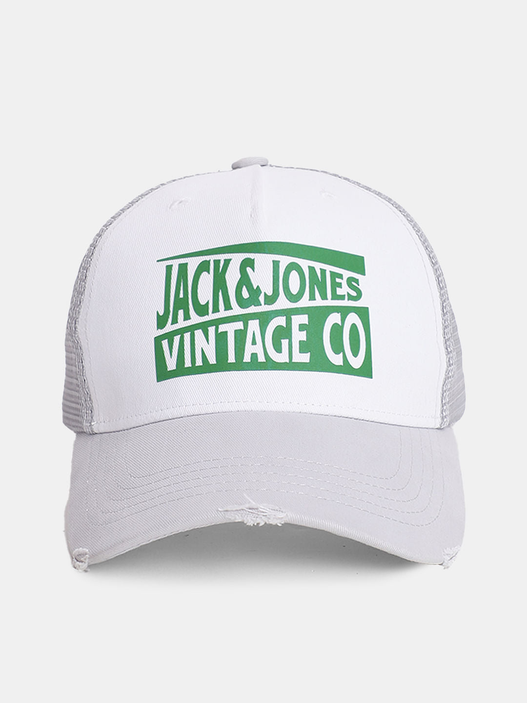 Grey Mesh Detail Trucker Cap - ONE