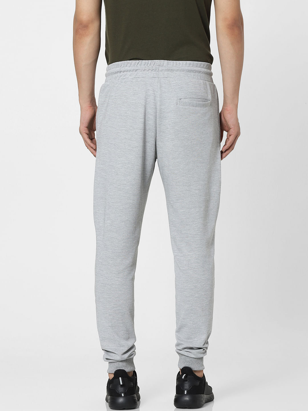 Grey Mid Rise Sweatpants