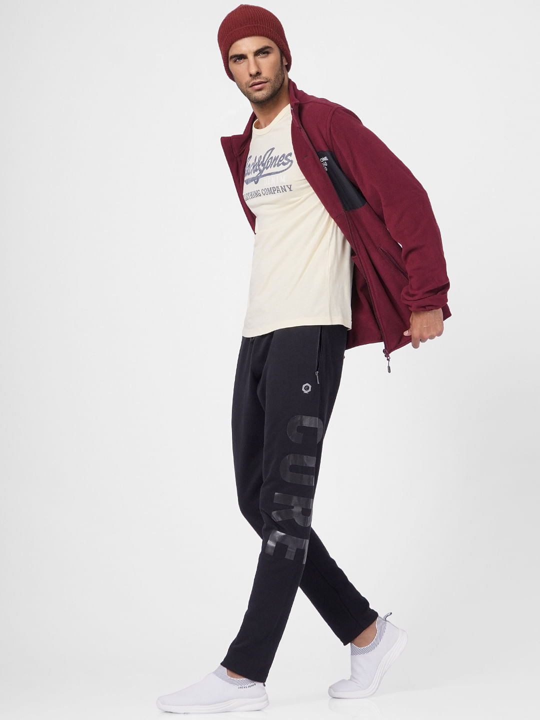 Black Mid Rise Knit Sweatpants