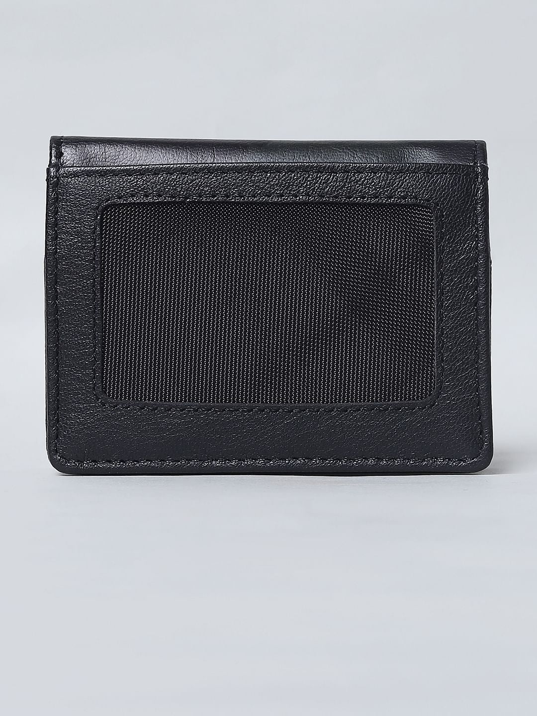 Black Leather Card Holder