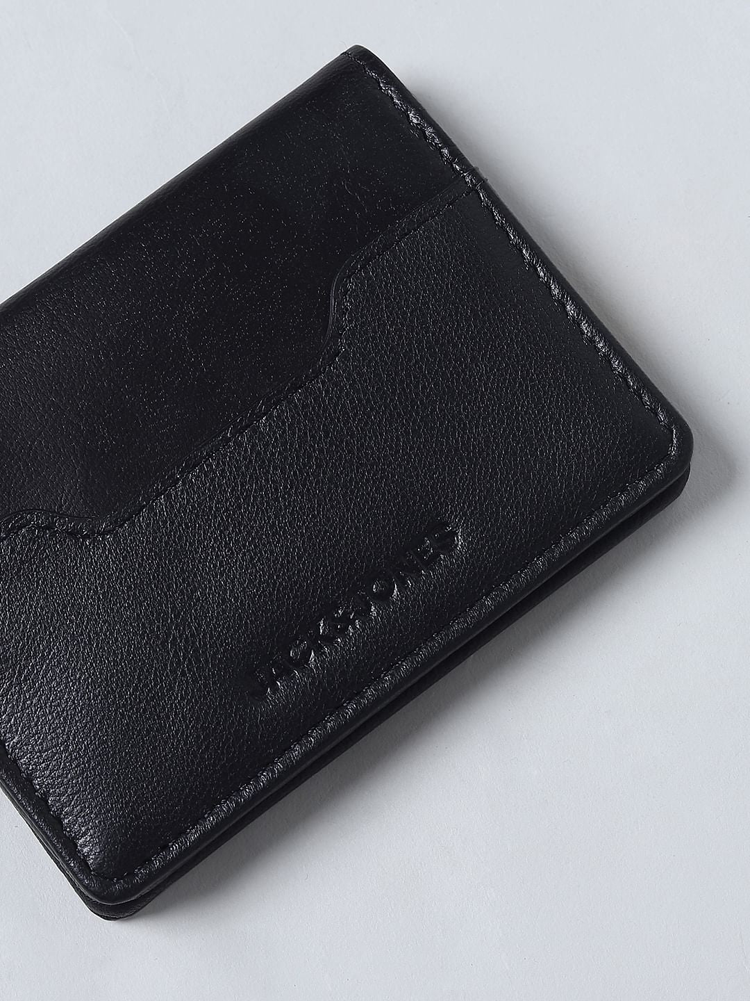 Black Leather Card Holder