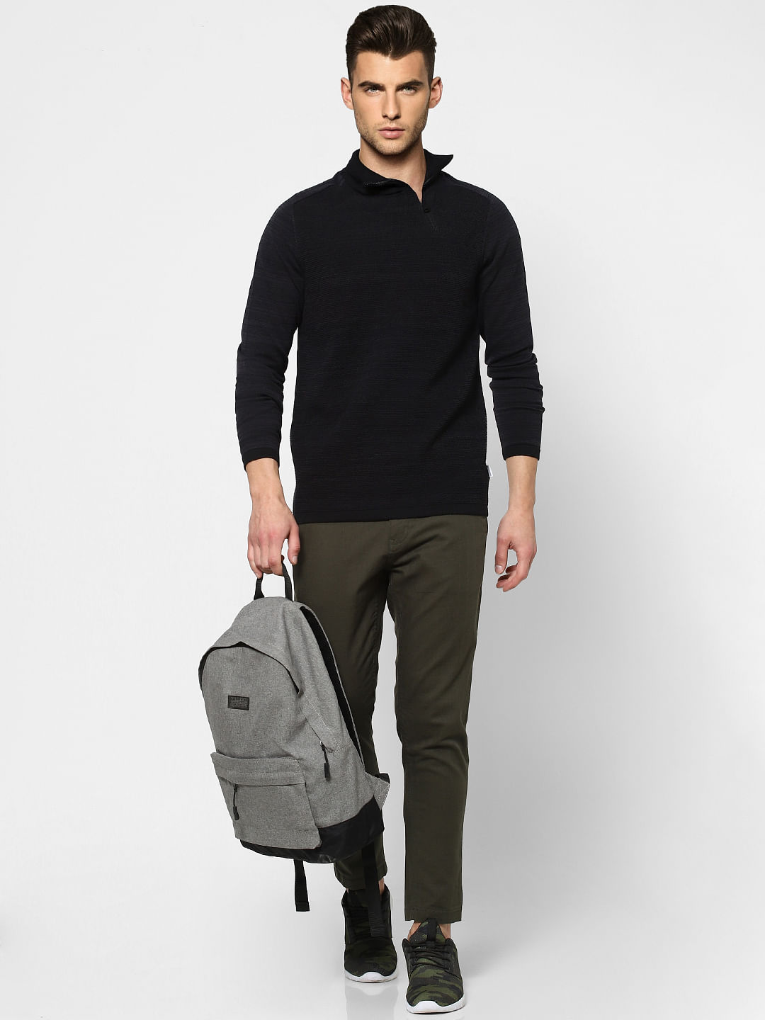Black Turtleneck Pullover - S