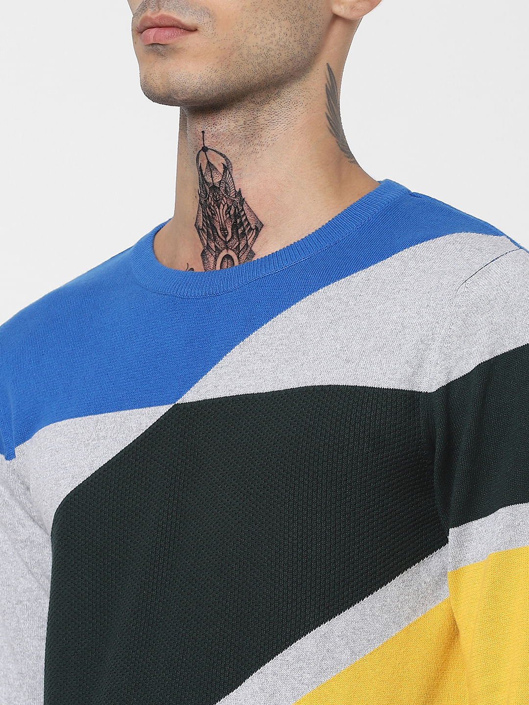 Multi-coloured Colourblocked Pullover