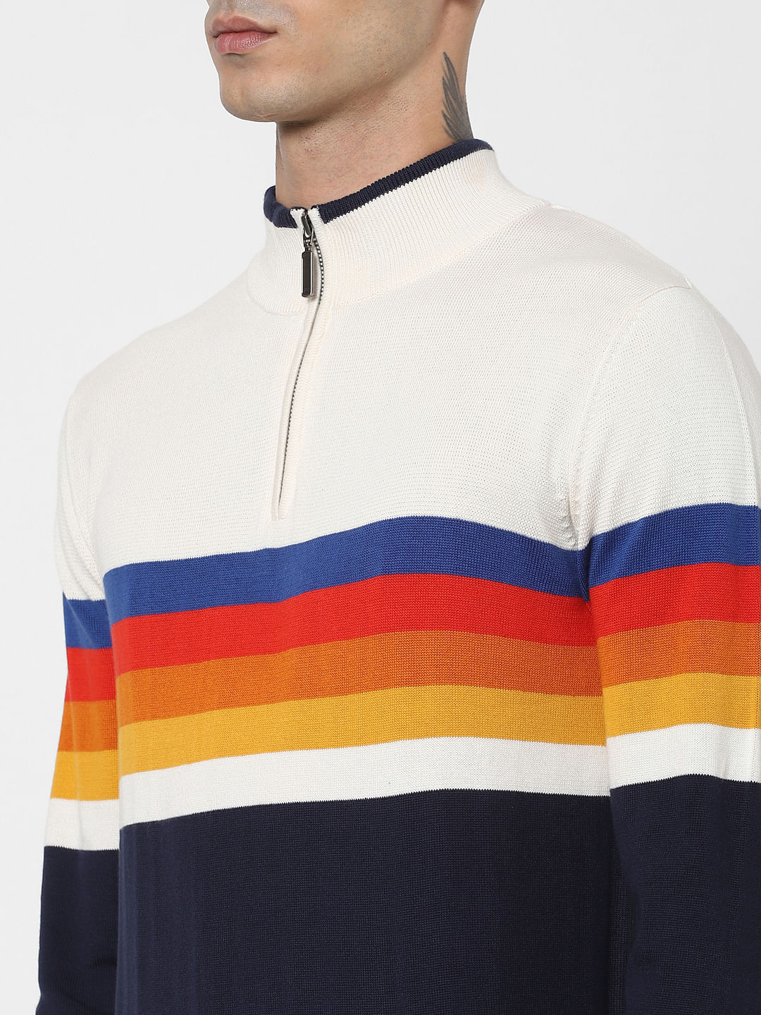 Multi-coloured Turtleneck Pullover