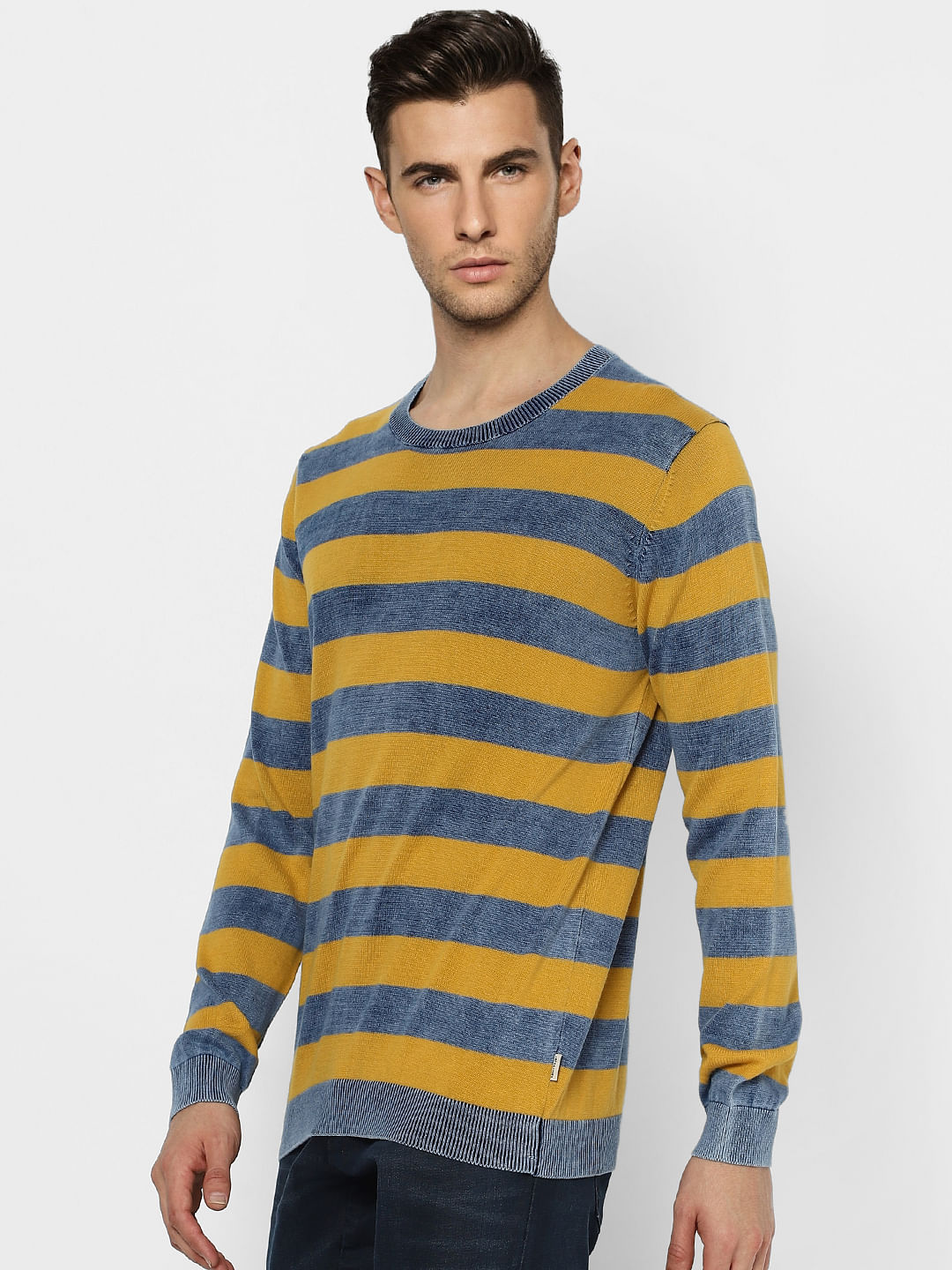 Orange Striped Pullover