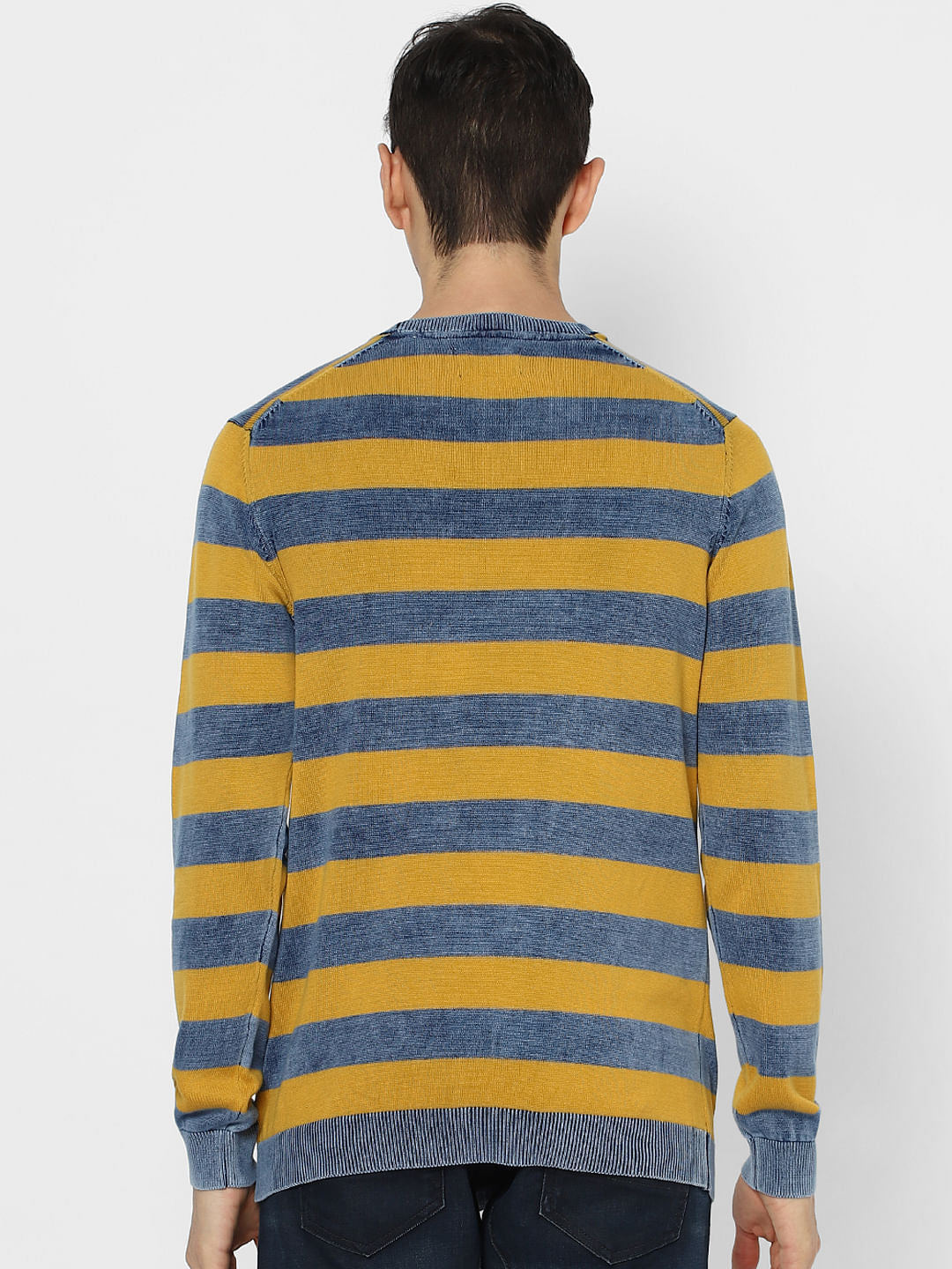 Orange Striped Pullover