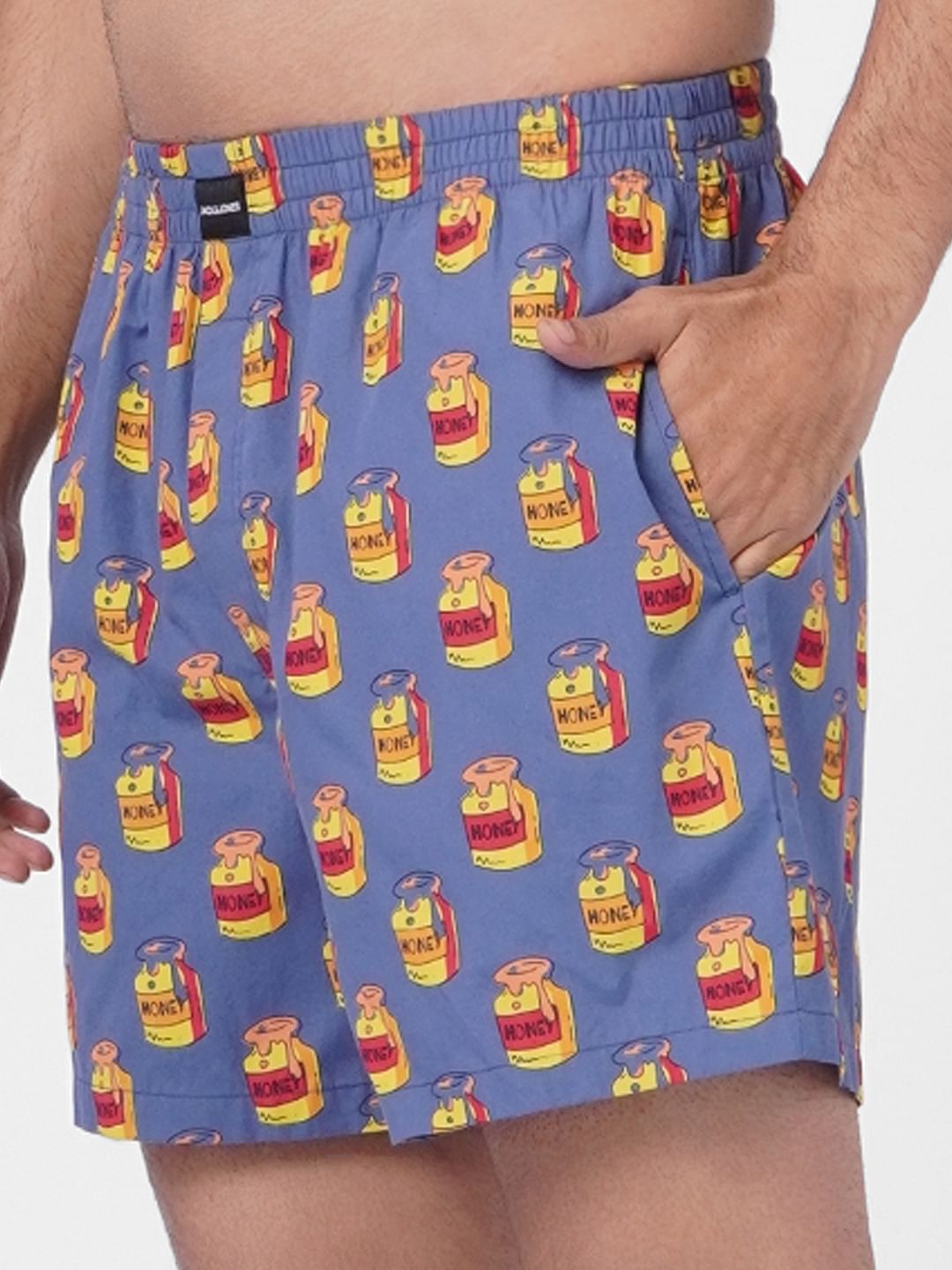 Blue Honey Jar Print Boxers
