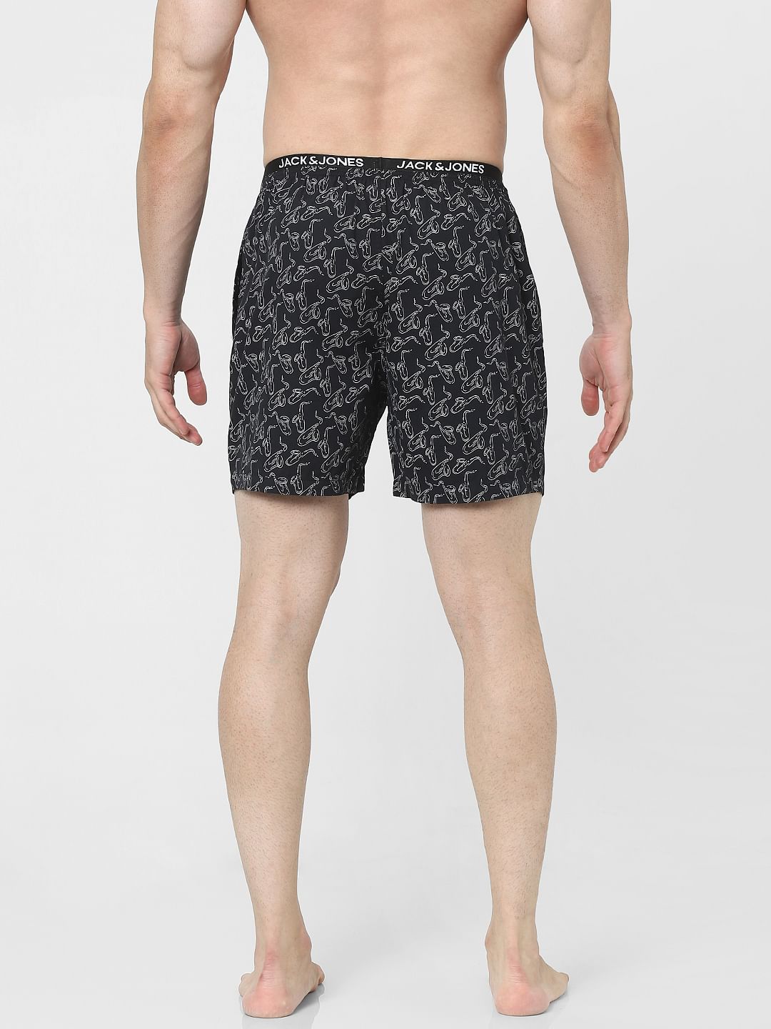 Black Printed Boxers