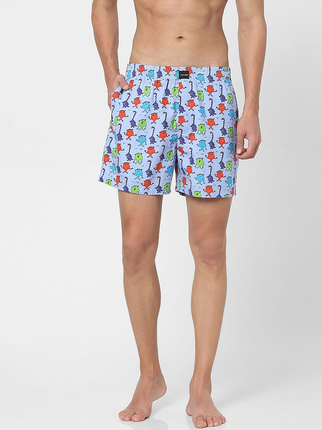 Blue Printed Boxers