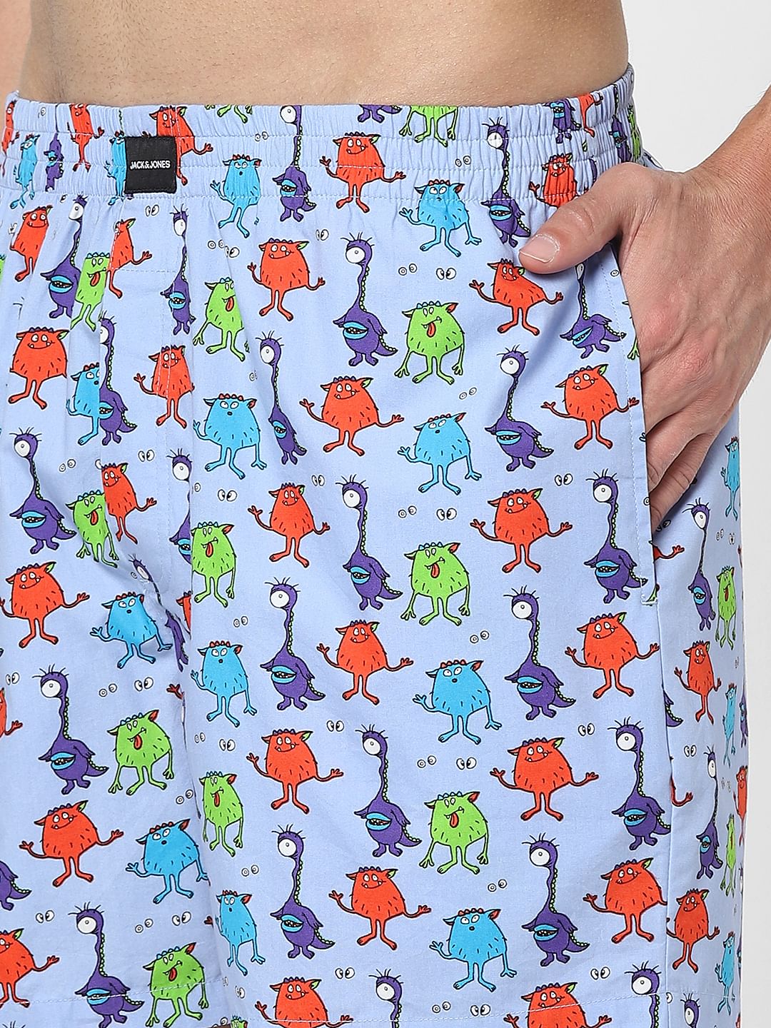 Blue Printed Boxers