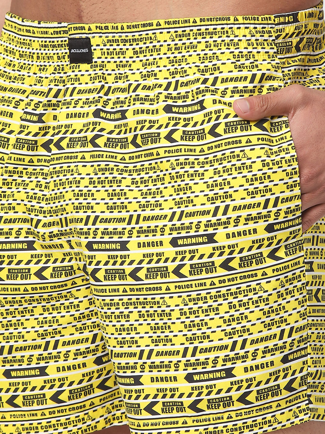 Yellow Printed Boxers