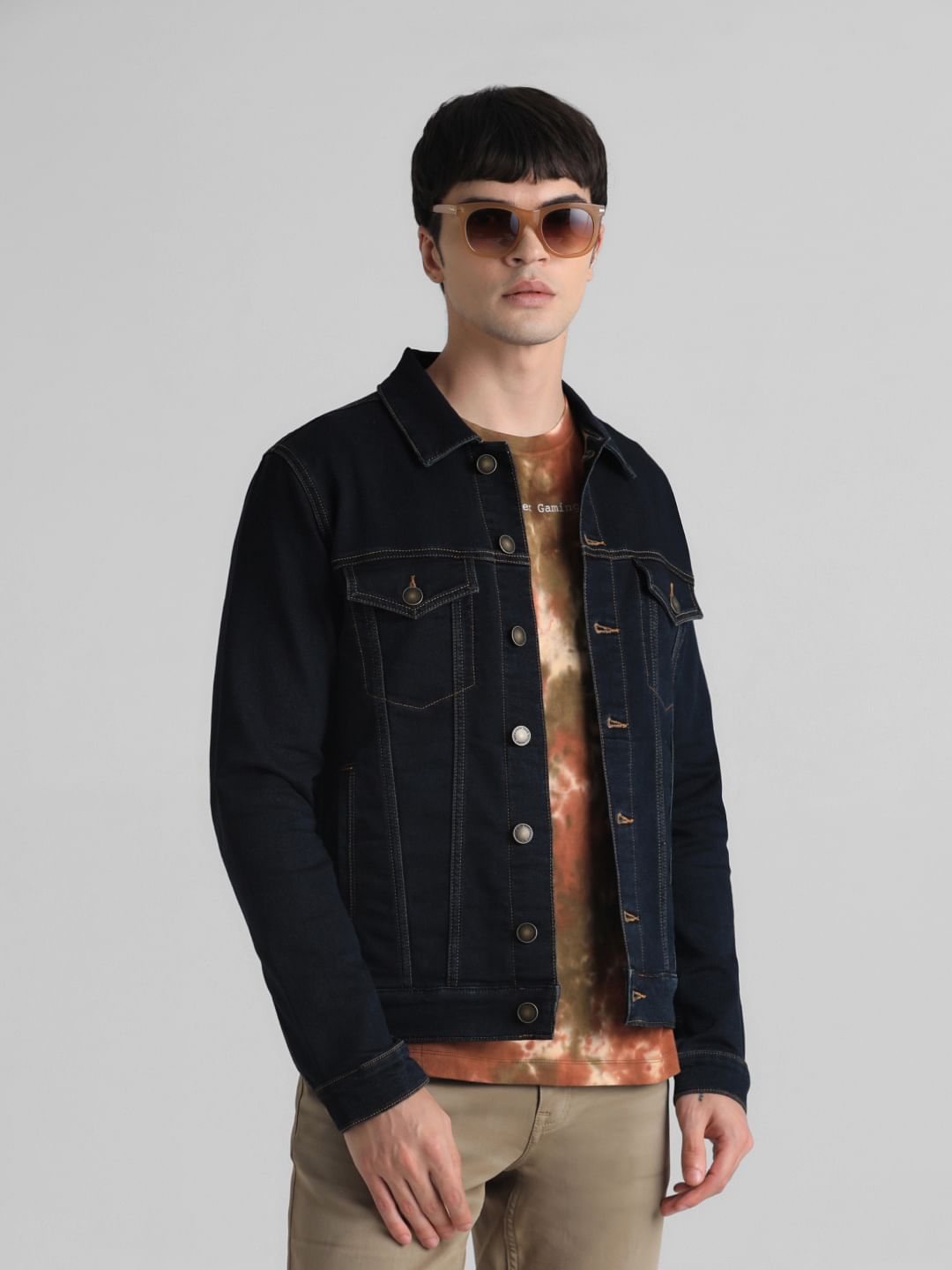 Dark Blue Denim Jacket - XL