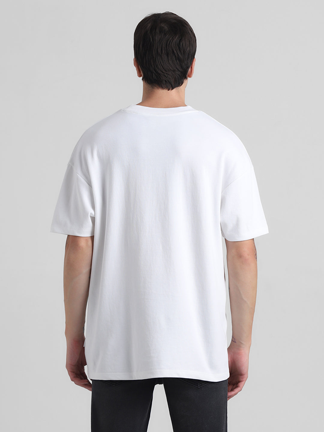 Knitted Crew Neck T-shirt - White