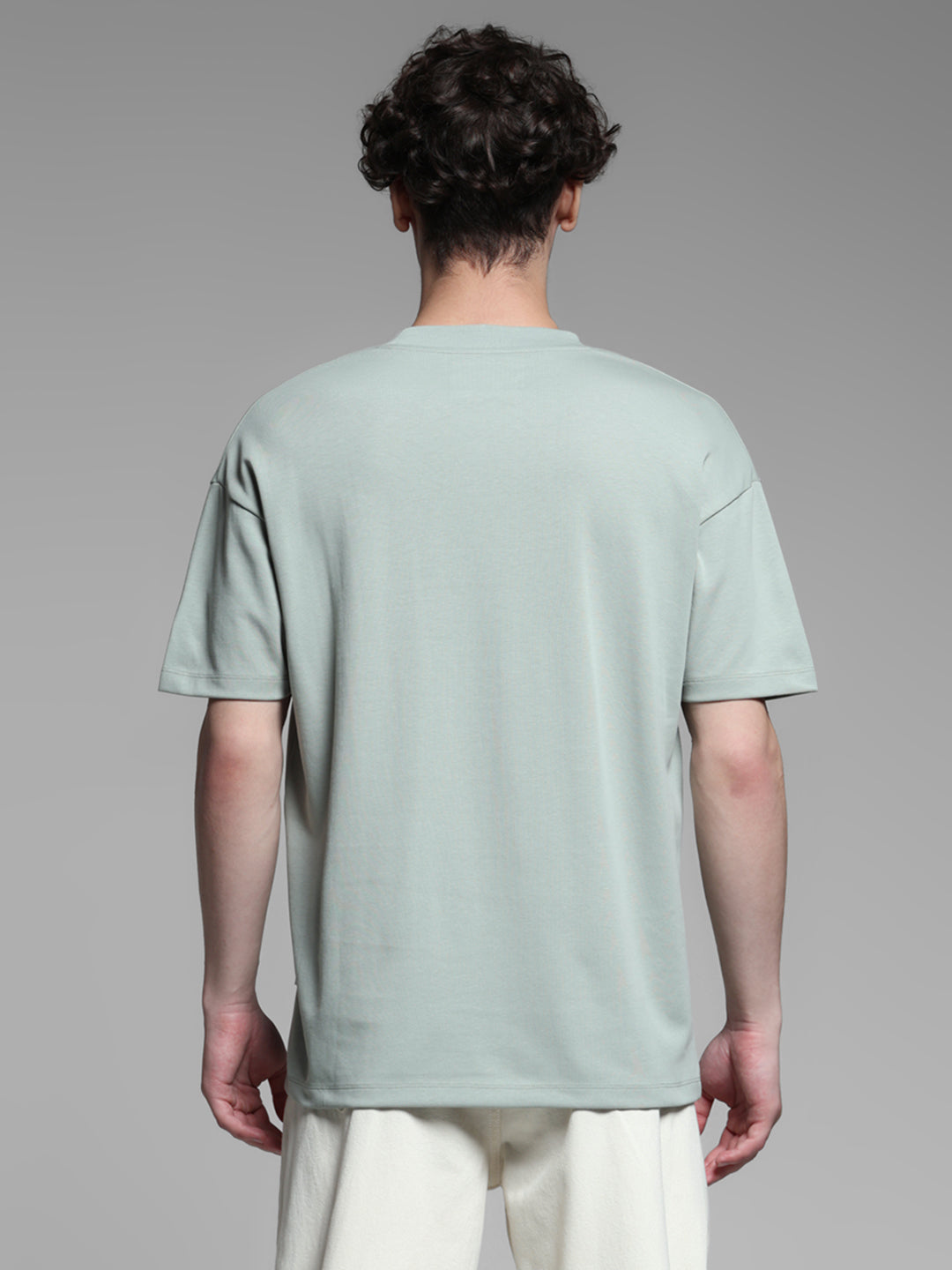Knitted Crew Neck T-shirt - Green