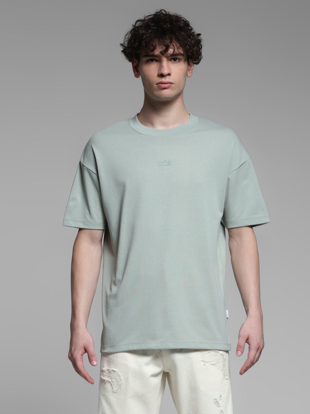 Buy Knitted Crew Neck T-shirt - Green for Mens Online at