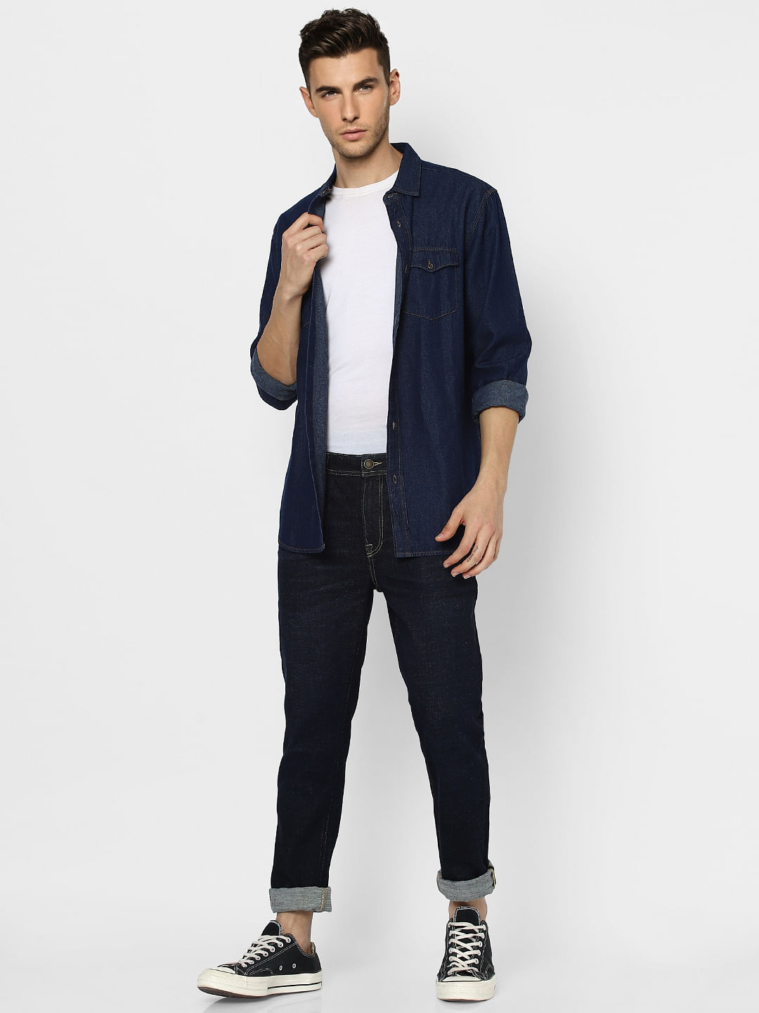 Dark Blue Low Rise Liam Skinny Jeans - 28/30