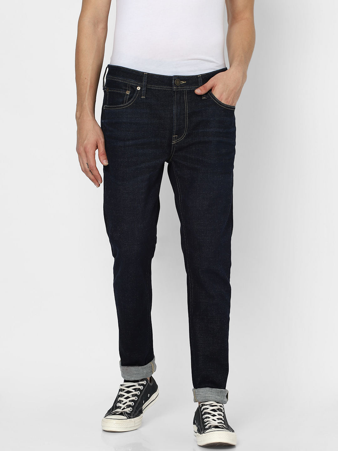 Dark Blue Low Rise Liam Skinny Jeans