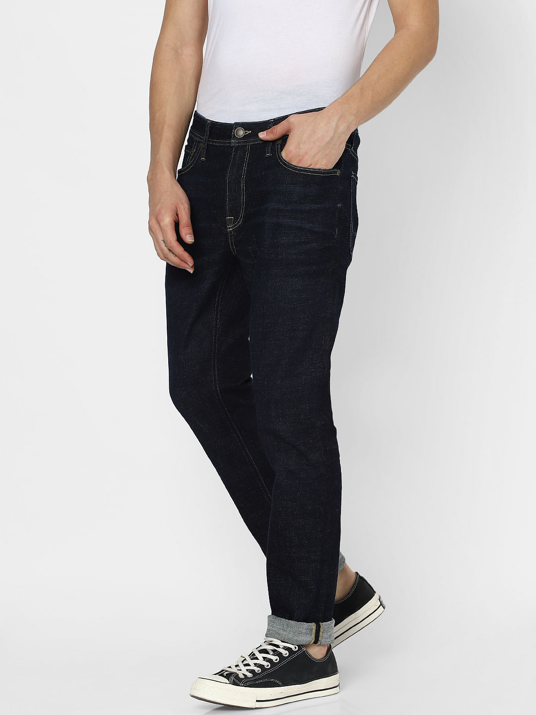 Blue Low Rise Washed Liam Skinny Jeans