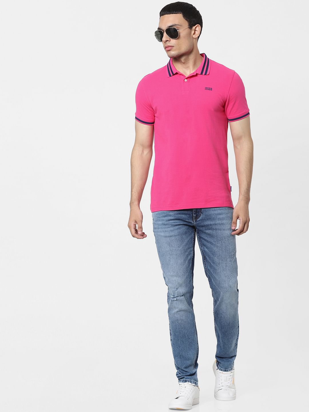 Blue Low Rise Glenn Slim Jeans - 28/30