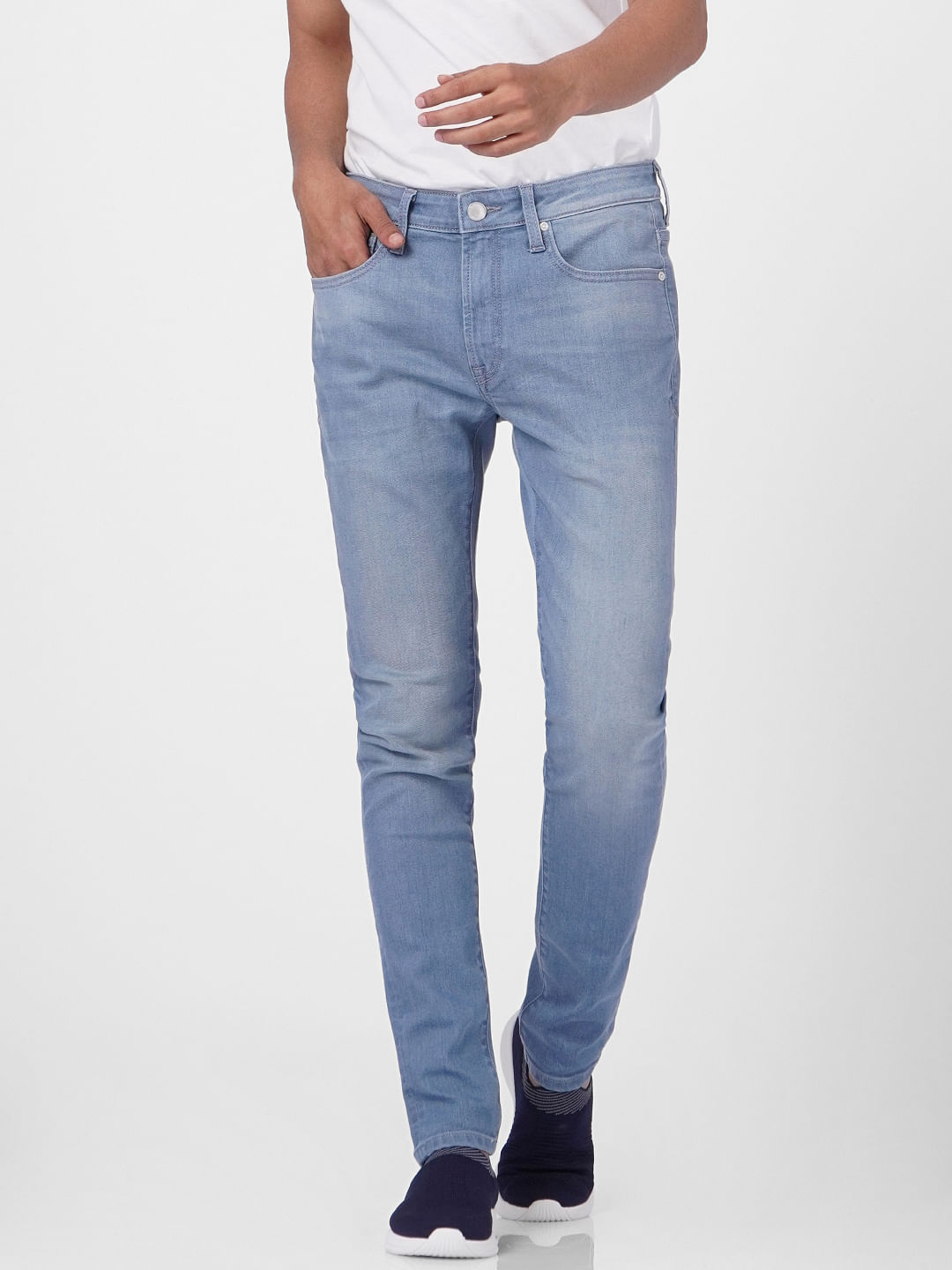 Blue Low Rise Liam Skinny Fit Jeans - 28/30