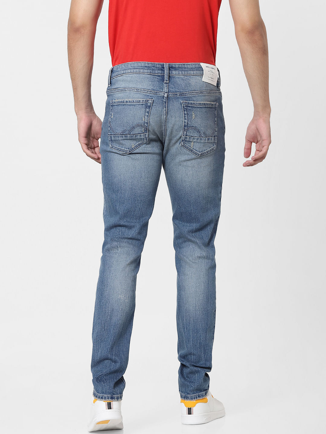 Blue Low Rise Glenn Slim Jeans