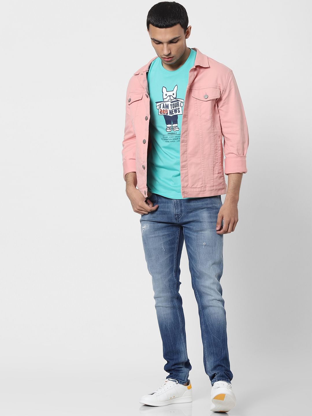 Blue Low Rise Liam Skinny Fit Jeans