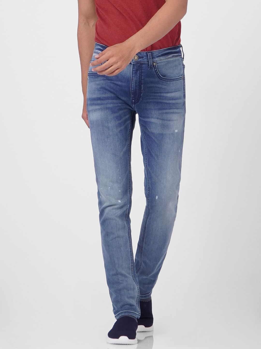 Blue Low Rise Ben Skinny Jeans - 28/30