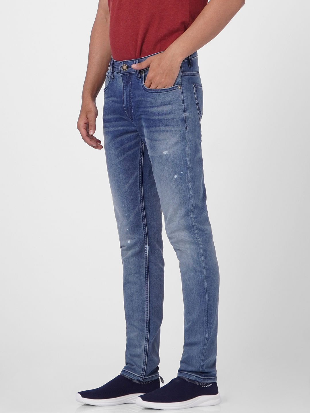 Blue Low Rise Ben Skinny Jeans