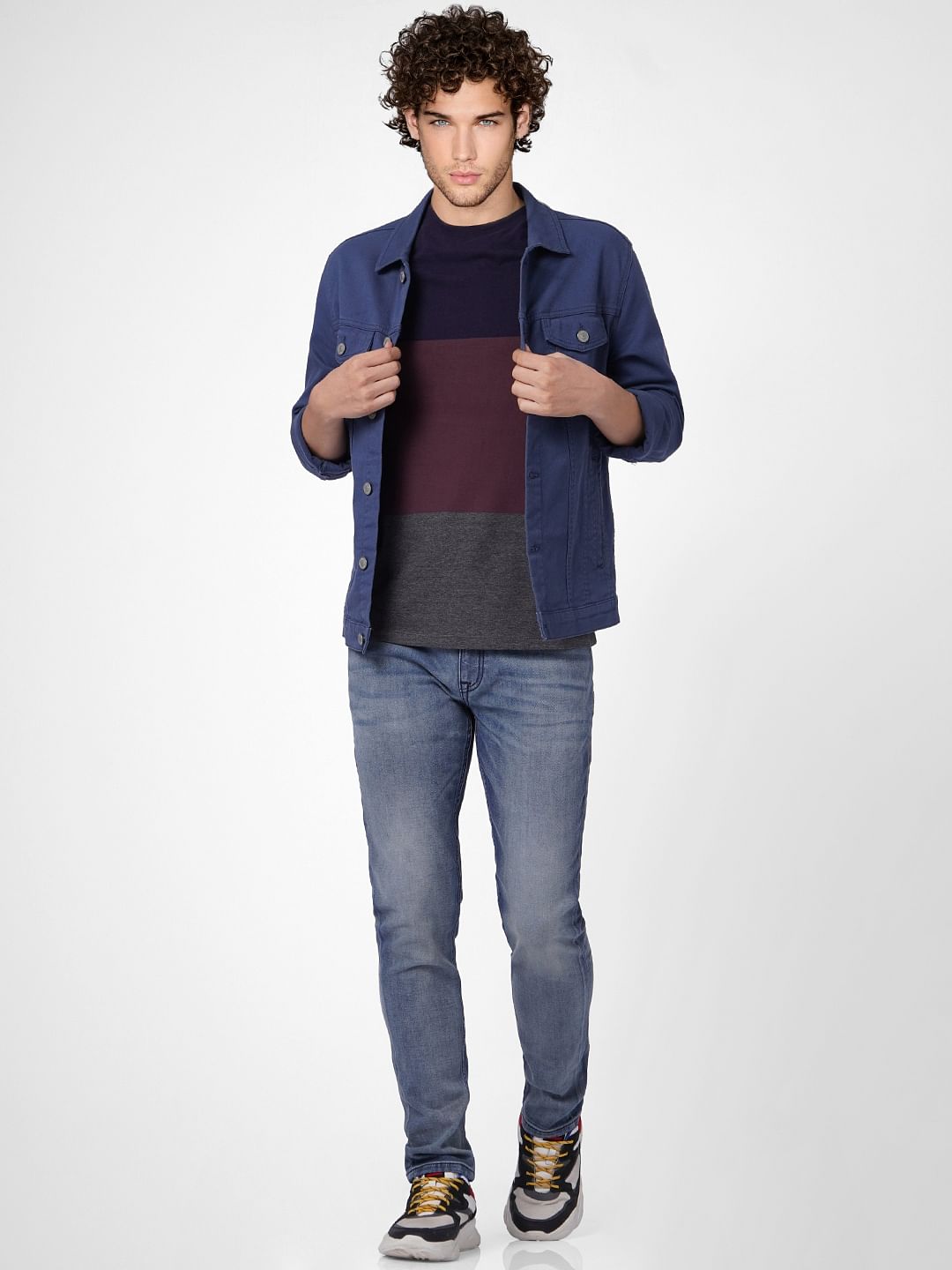 Blue Low Rise Glenn Slim Jeans - 28/30