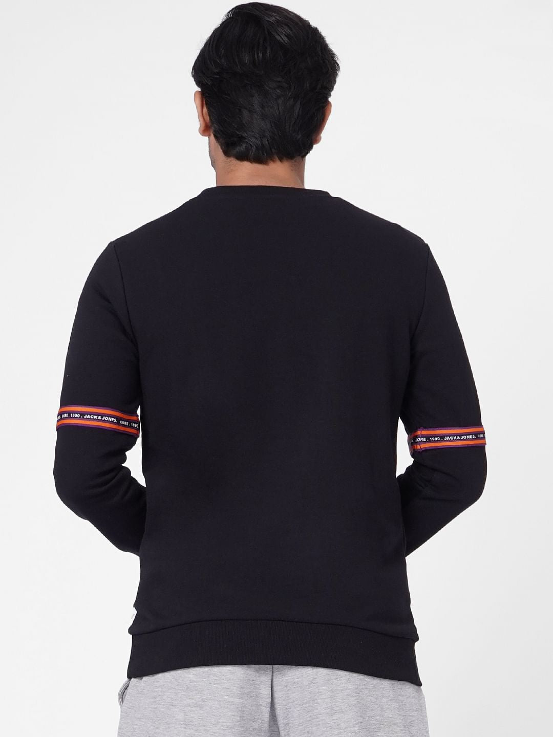Black Printed Sweatshirt
