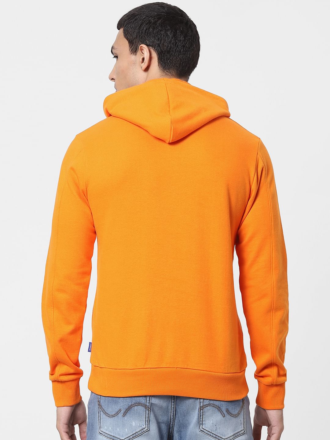 Orange Hooded Sweatshirt
