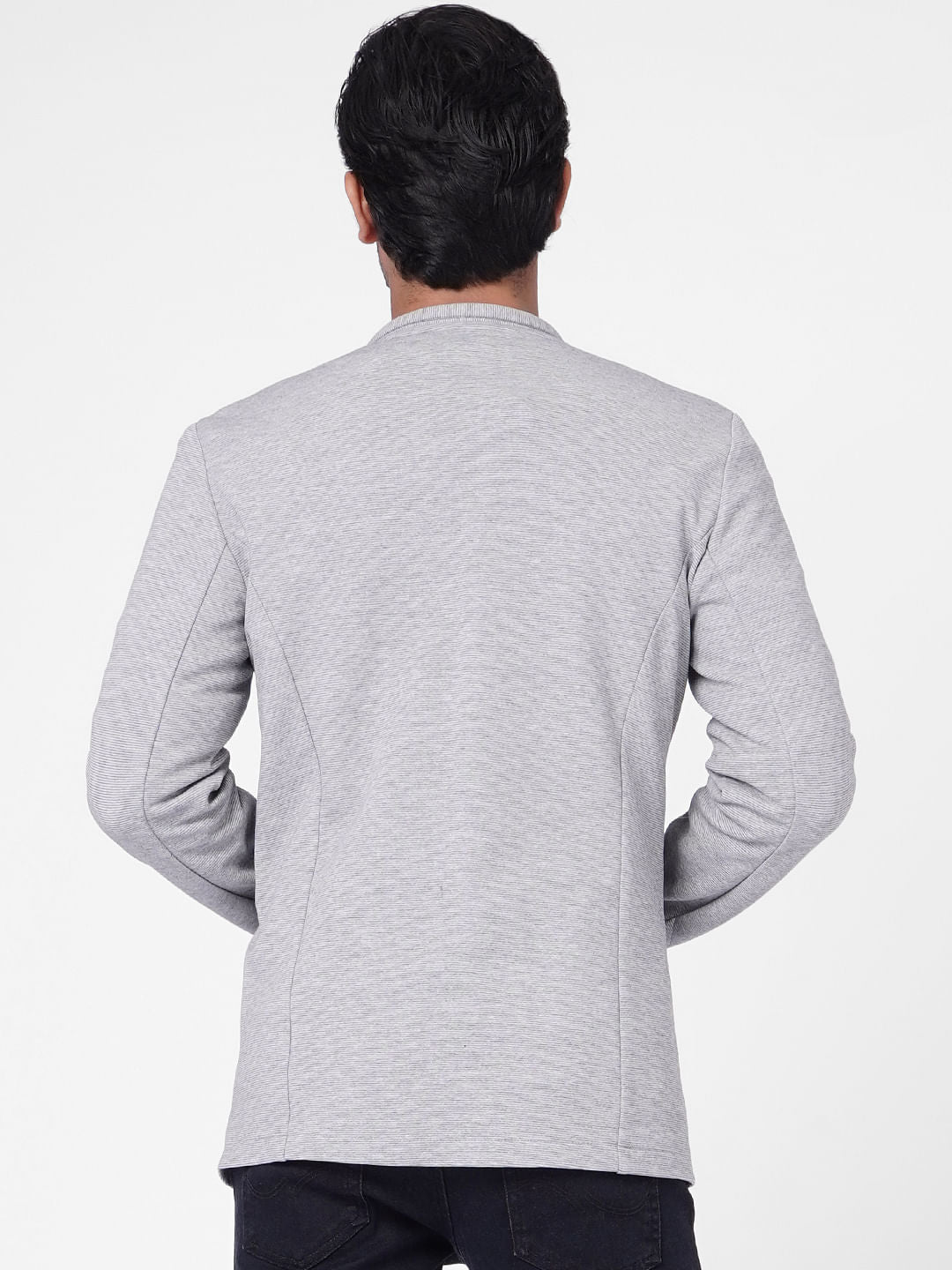 Light Grey Knitted Blazer