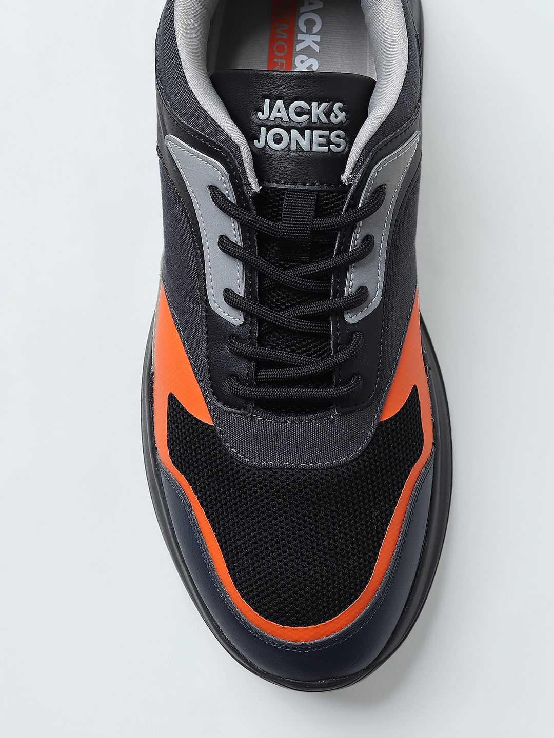 black Chunky Colourblocked Sneakers